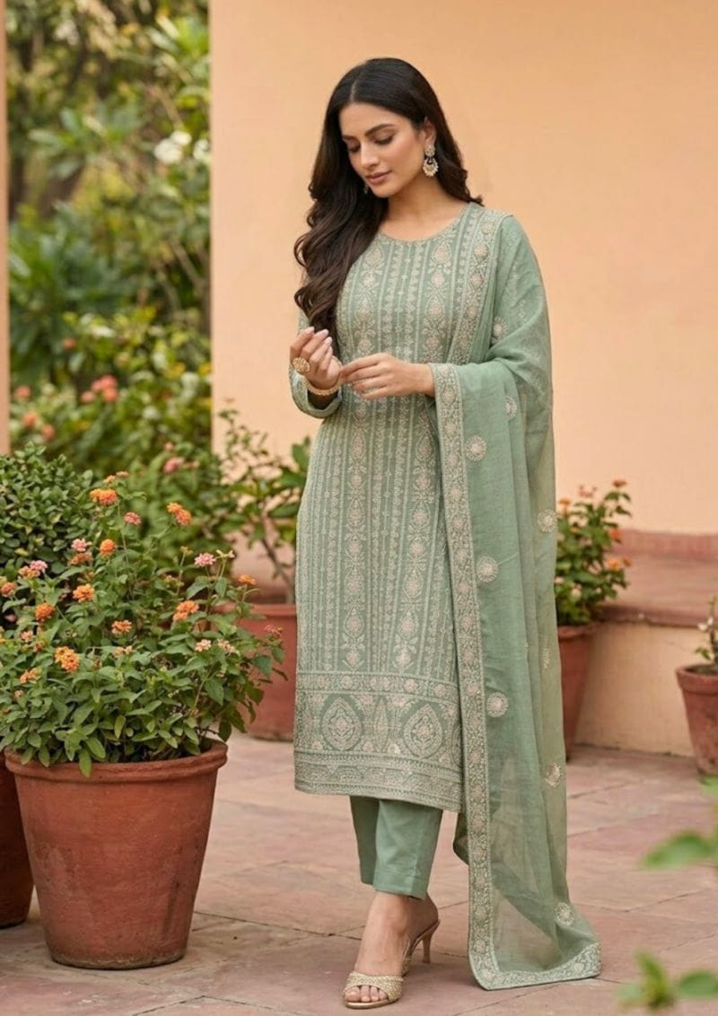 black printed cotton kurta set with tie and dye dupatta