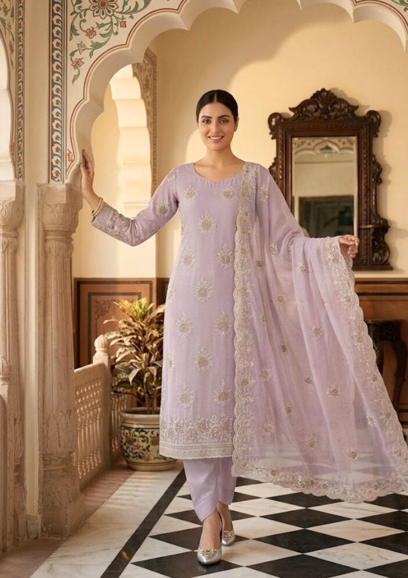 black printed cotton kurta set with tie and dye dupatta