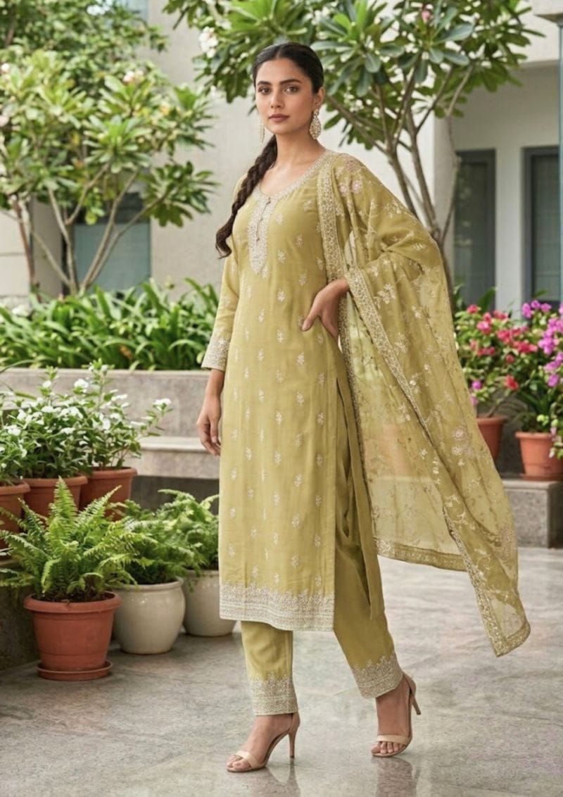 black printed cotton kurta set with tie and dye dupatta